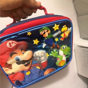 Bioworld Super Mario Red Blue Kids Lunch Bag